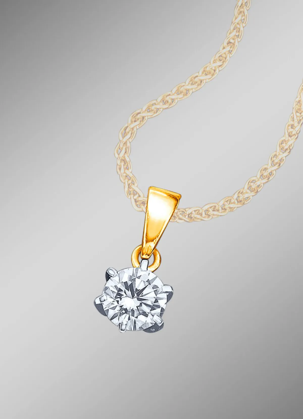 New BADER Solitäranhänger mit lupenreinem Brillant
