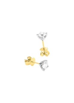 Clearance BADER Solitär-Ohrstecker in Bicolor mit Brillant