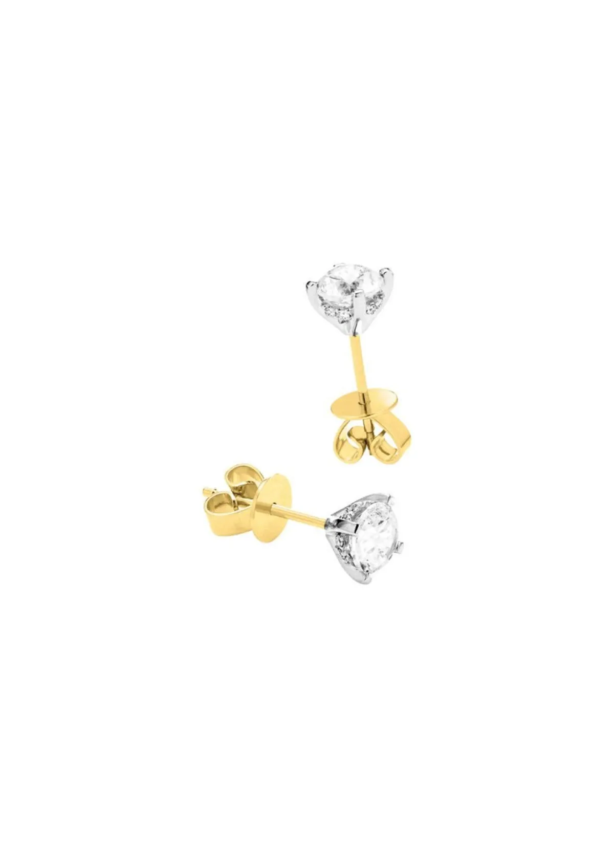 Clearance BADER Solitär-Ohrstecker in Bicolor mit Brillant