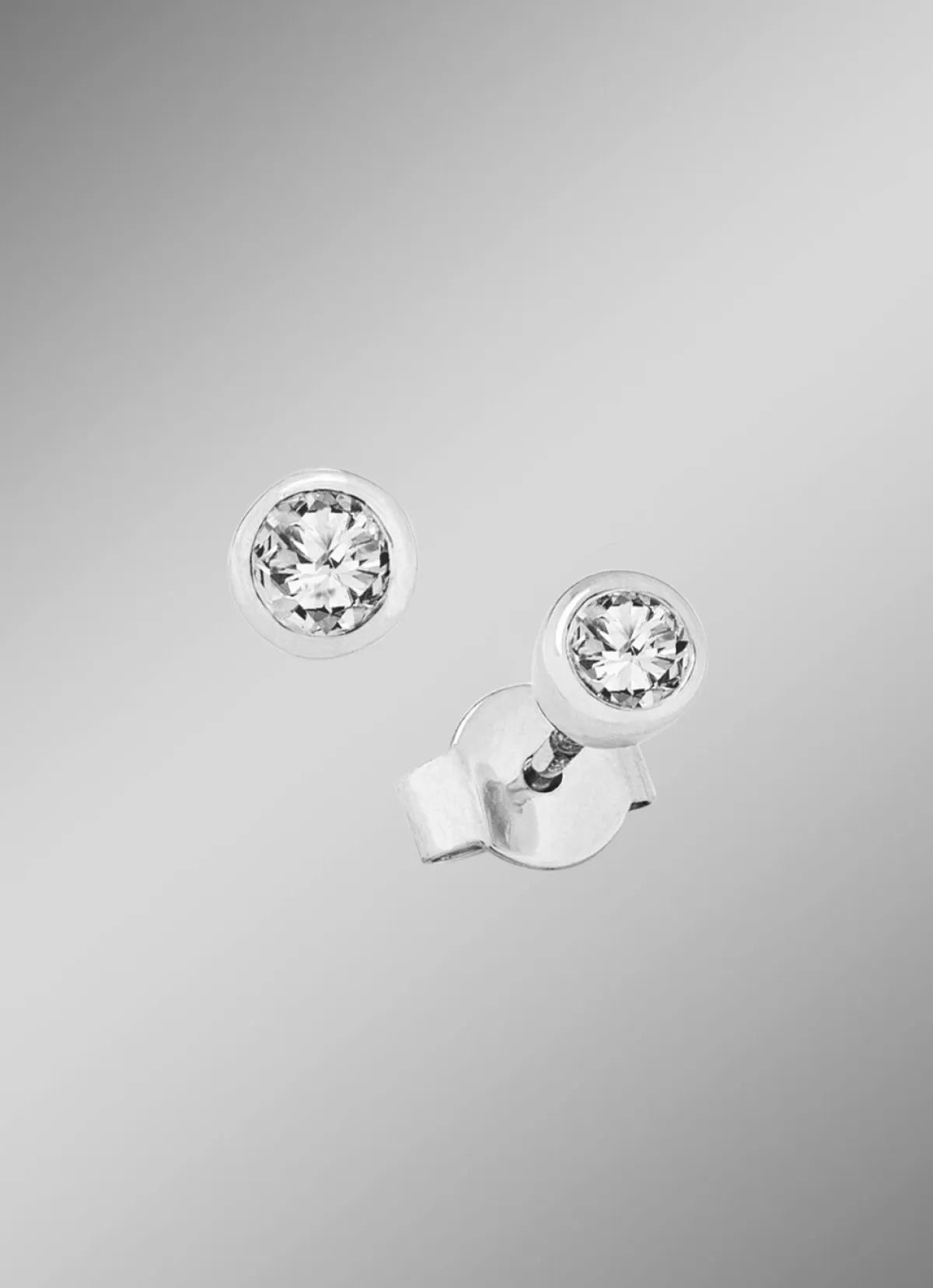 Clearance BADER Solitär-Ohrstecker mit Brillanten