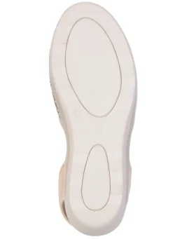 New BADER Sommerliche Damen-Sandalen, Weite G, mit Elastikbändchen BEIGE