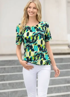 Outlet BADER Sommerliche Tunika MARINE-LIMONE-KIWI-BUNT