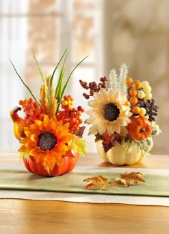 Clearance BADER Sonnenblumen-Gesteck, 2er-Set VARIIERT