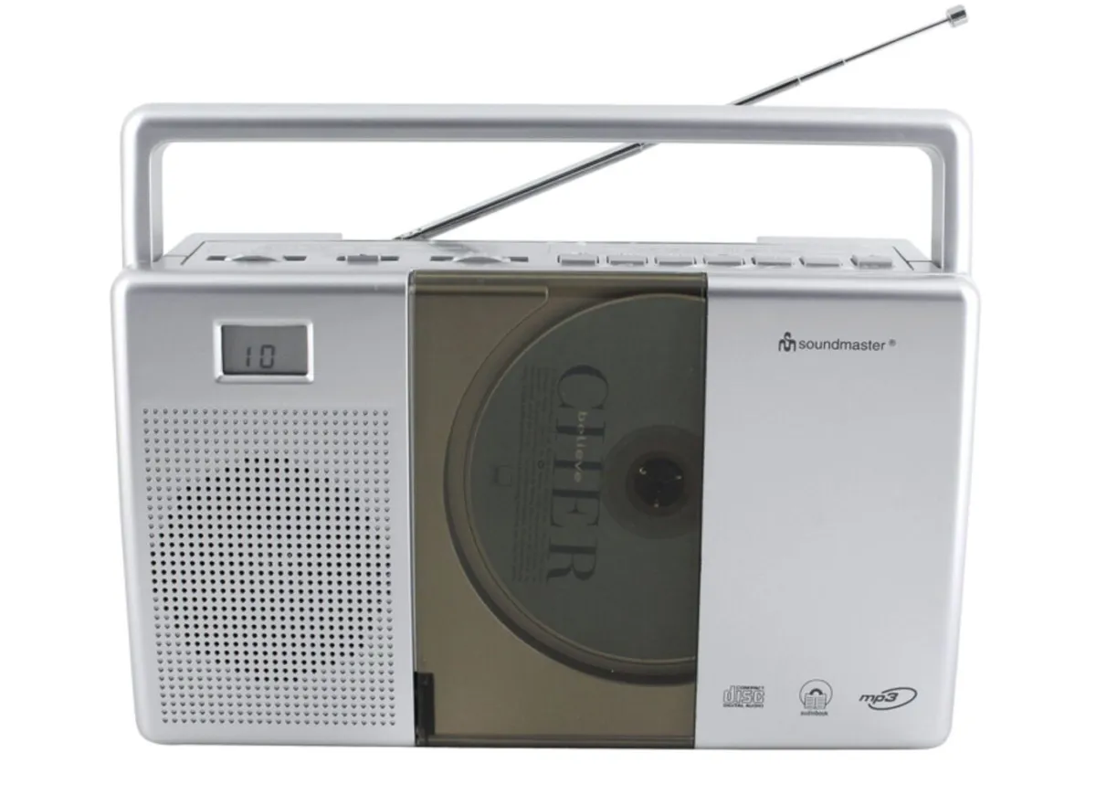 Hot SOUNDMASTER CD-Kofferradio RCD1185 SILBERFARBEN