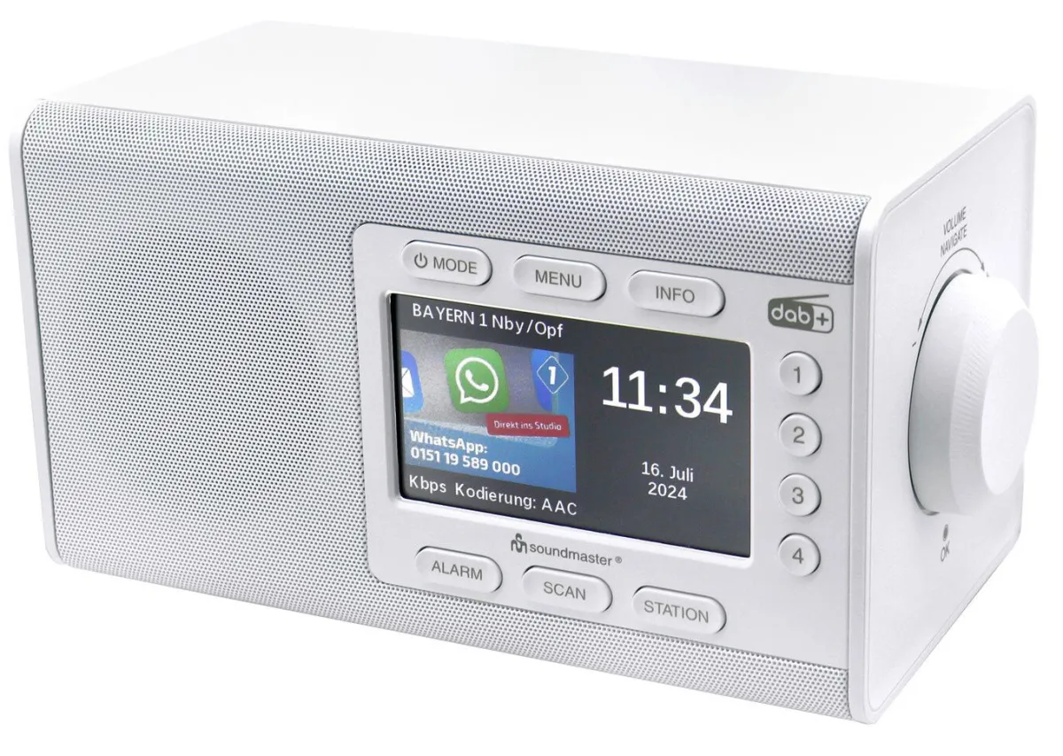 Discount BADER "soundmaster" Digitalradio mit DAB+ WEISS