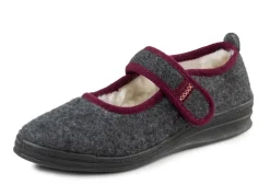 BADER Spangenschuh aus weichem Filz GRAU