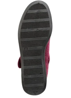 Hot BADER Spangenschuh aus weichem Filz BORDEAUX