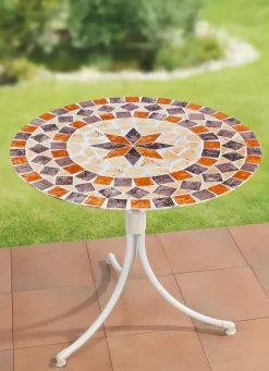 Best BADER Spann-Tischdecke mit mediterranem Dessin MULTICOLOR