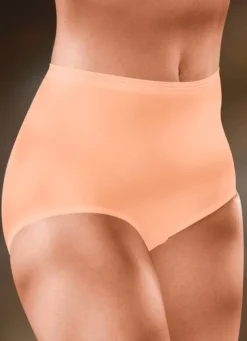 Clearance BADER Speidel Viererpack Slips ohne Seitennähte APRICOT