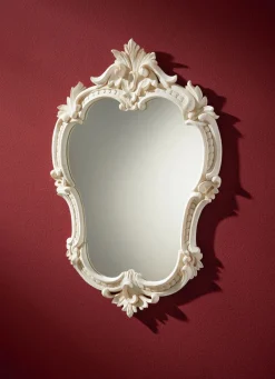 New BADER Spiegel im Barock-Stil CREME