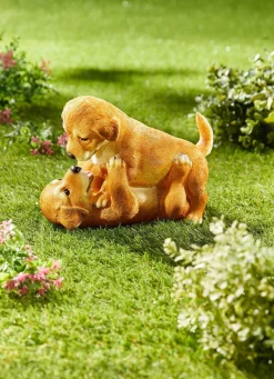 Hot BADER Spielende Hundewelpen BRAUN