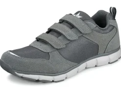 Sale BADER Sportliche Damen-/Herren-Slipper, mit herausnehmbarem Fußbett GRAU