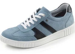 Online BADER Sportliche Damen-Schnürschuhe, Weite H, mit herausnehmbarem Fußbett BLAU