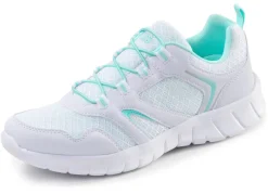 New BADER Sportliche Damen-Sneaker, mit herausnehmbarem Fußbett WEISS-TÜRKIS