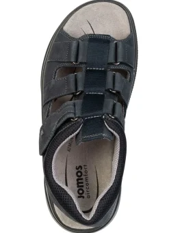 BADER Sportliche Herren-Sandalen, Weite H, mit Klettverschluss MARINE