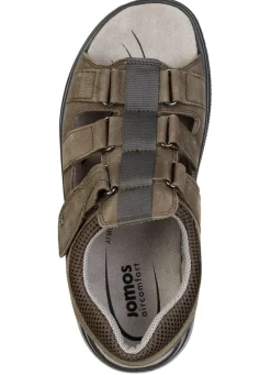 Sale BADER Sportliche Herren-Sandalen, Weite H, mit Klettverschluss KHAKI