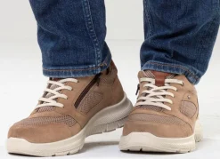 Sale BADER Sportliche Herren-Schnürschuhe, Weite H, mit herausnehmbarem Fußbett BEIGE