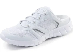 Best BADER Sportlicher Damen-Sabot, mit herausnehmbarem Fußbett WEISS