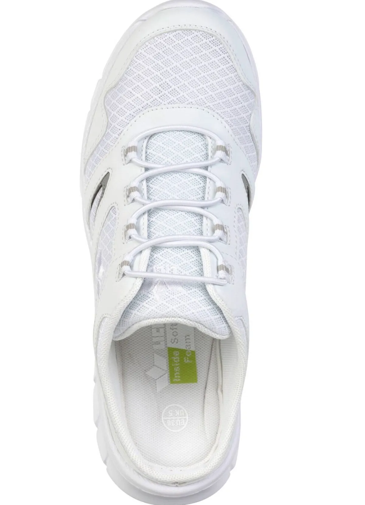 Best BADER Sportlicher Damen-Sabot, mit herausnehmbarem Fußbett WEISS