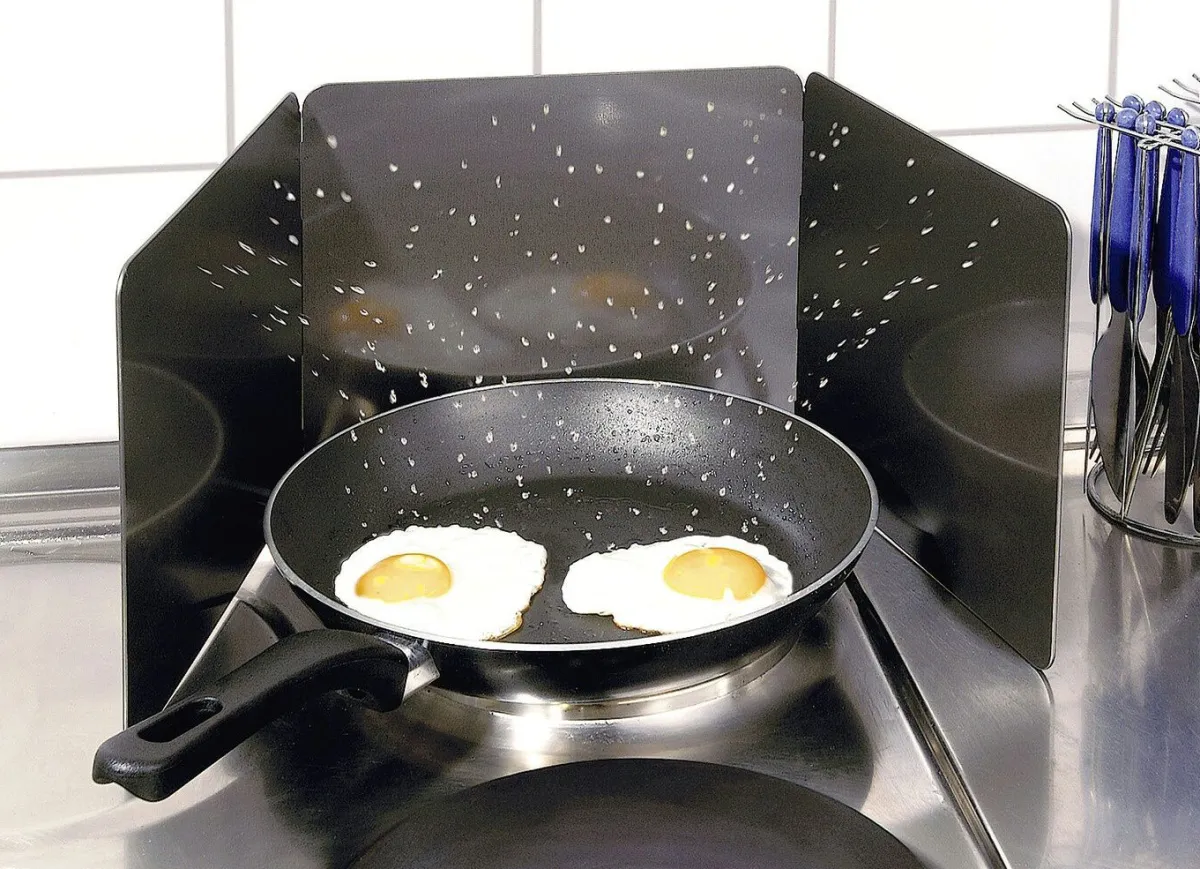Online BADER Spritzschutz aus Metall GRAU