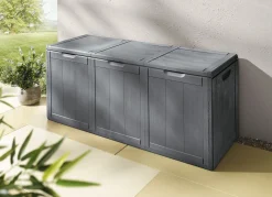 Online BADER Spritzwasserbeständige Aufbewahrungsboxen in Holzoptik GRAU