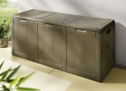 Discount BADER Spritzwasserbeständige Aufbewahrungsboxen in Holzoptik BRAUN