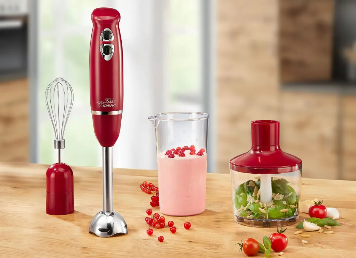 Online BADER Stabmixer-Set mit 2-flügeligem Edelstahlmesser ROT