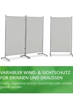 Best BADER Standfeste Stellwand, 3-teilig lichtgrau