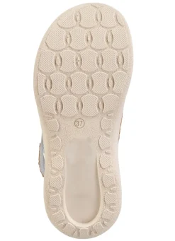 Clearance BADER Stegspangen-Sandale mit Kork-Besätzen WEISS