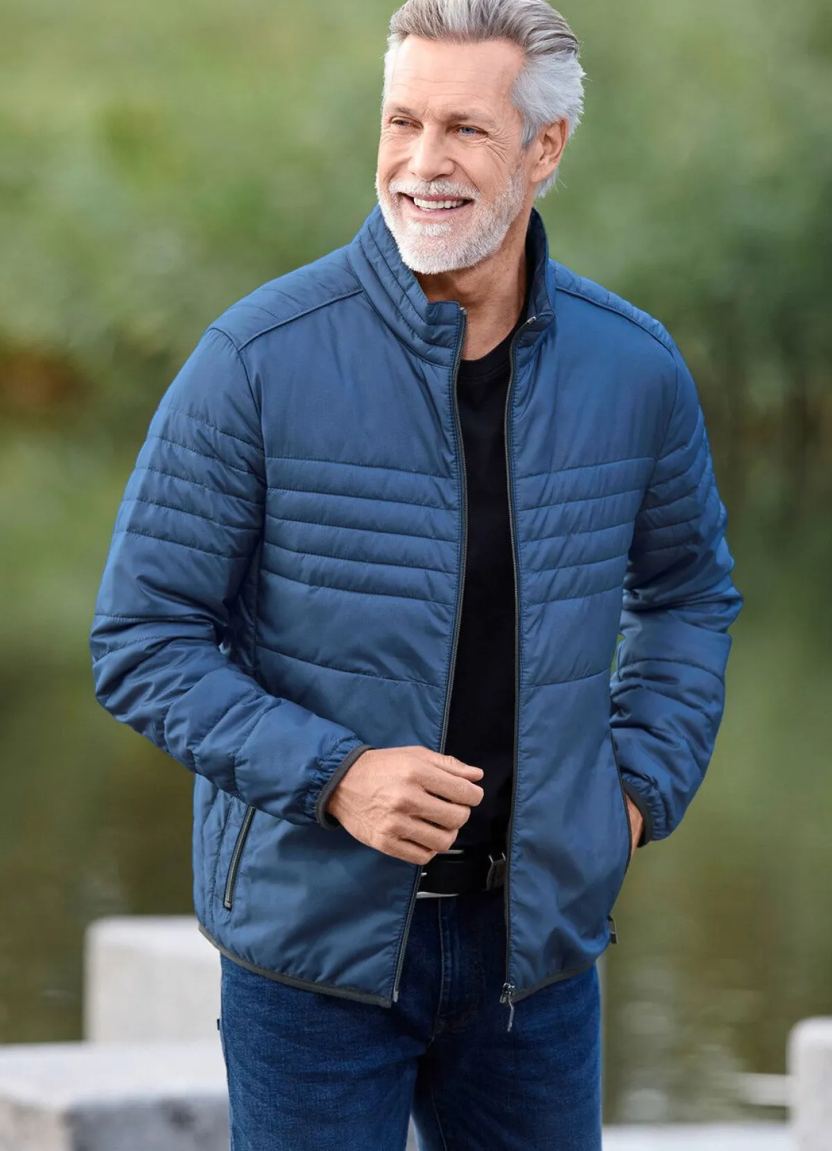 Online GATE ONE Steppblouson von „“ MITTELBLAU