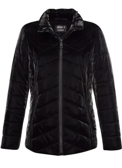BADER Steppjacke in Metallic-Optik SCHWARZ