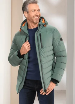 Hot BADER Steppjacke mit abtrennbarer Kapuze JADEGRÜN