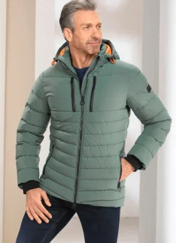 Hot BADER Steppjacke mit abtrennbarer Kapuze JADEGRÜN