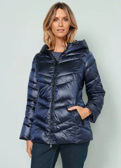 Sale BADER Steppjacke mit fester Kapuze MARINE