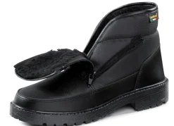 Discount BADER Stiefelette aus Synthetikmaterial SCHWARZ