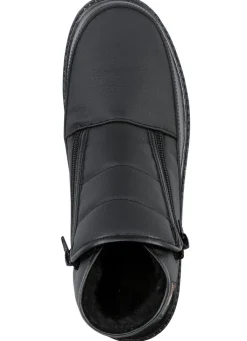 Discount BADER Stiefelette aus Synthetikmaterial SCHWARZ