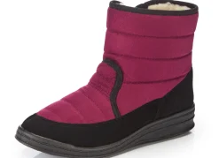 BADER Stiefelette aus weichem, gestepptem Nubukmaterial BORDEAUX