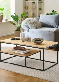 Discount BADER Stilsicherer Couchtisch EICHE-SCHWARZ