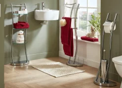Hot BADER Stilvolle Bad-Accessoires aus Stahlrohr CHROM