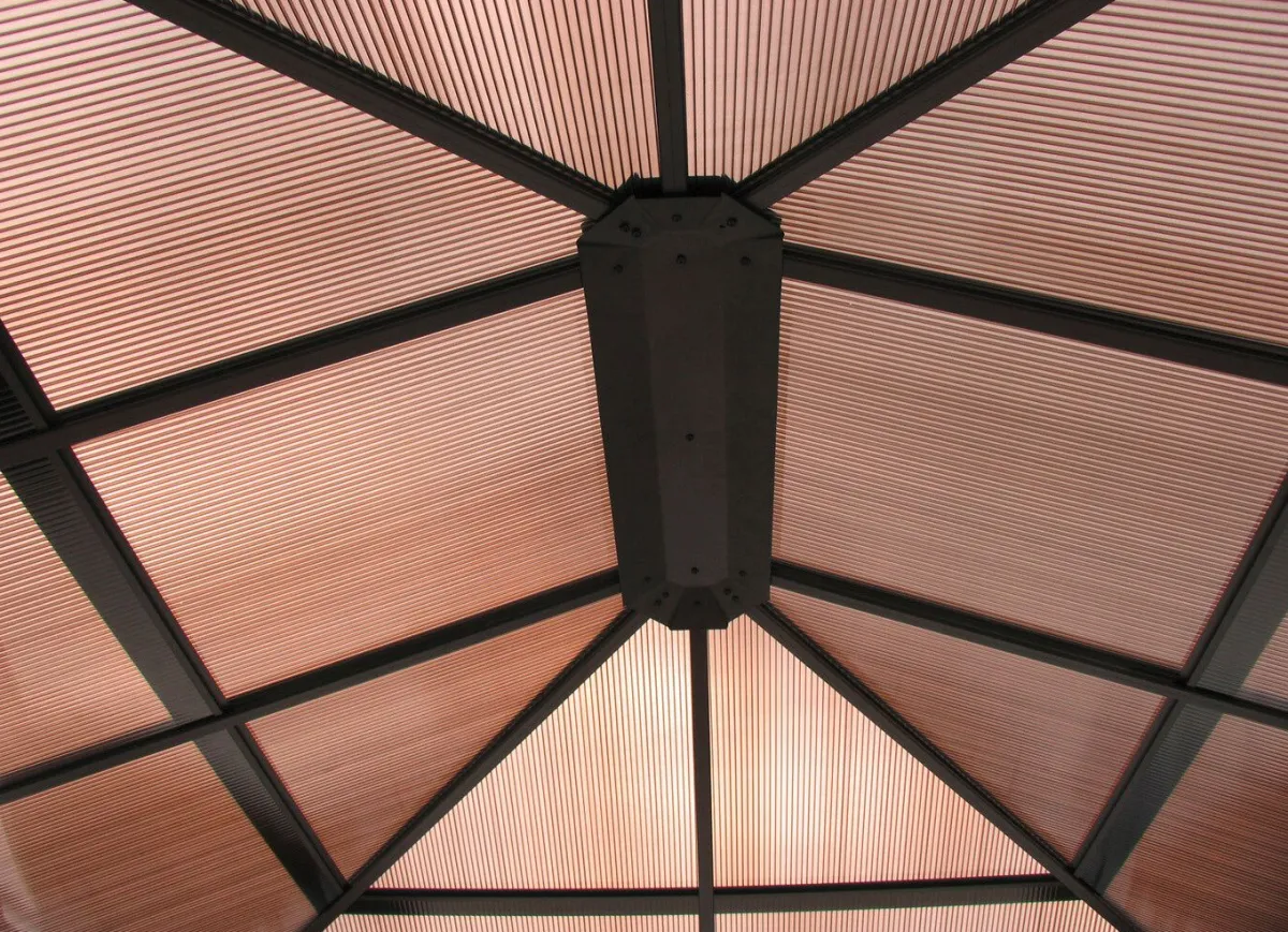 Online BADER Stilvoller Hardtop-Pavillon ANTHRAZIT