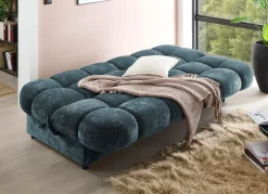 Online BADER Stilvolles Schlafsofa mit Bettkasten blau