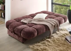 Outlet BADER Stilvolles Schlafsofa mit Bettkasten beere