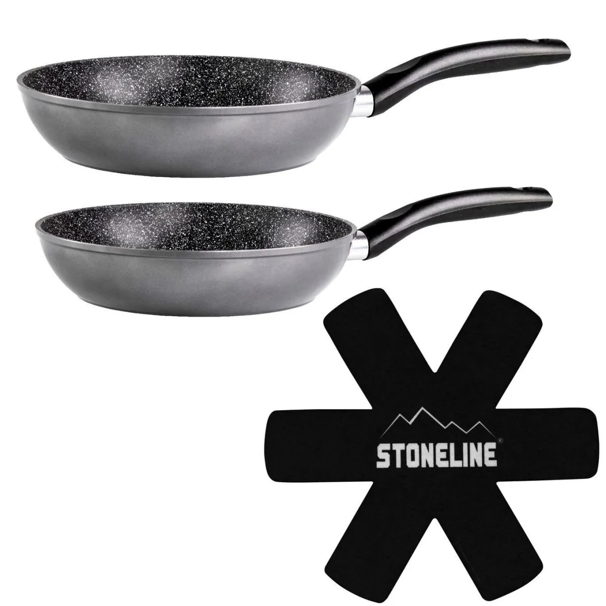 Outlet STONELINE ® Pfannen-Set, 3-teilig ANTHRAZIT