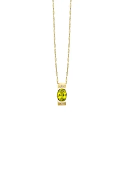 Sale BADER Strahlende Natürlichkeit – Anhänger mit Peridot und Diamanten