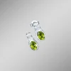 New BADER Strahlende Ohrstecker mit echt Peridot und synth. Zirkonia
