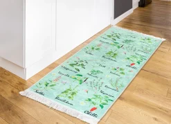 New BADER Strapazierfähige Küchenläufer und Teppiche MINT