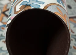 New BADER Strapazierfähiger Küchenläufer und -teppich im Fliesen-Design BLAU-GRAU