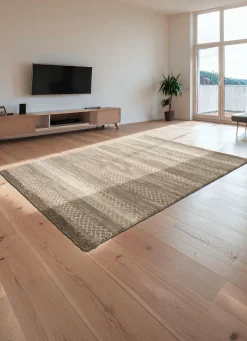Discount BADER Strapazierfähig und pflegeleichte Brücken und Teppiche BEIGE