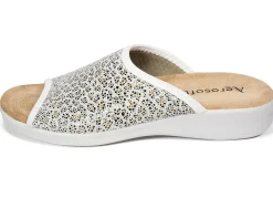 Hot BADER Stretch Sommerschuhe wahlweise als Pantolette oder Sandalette WEISS-LEO