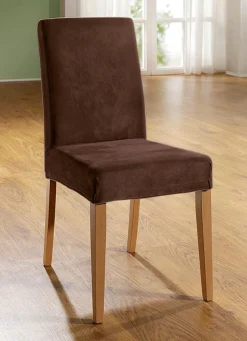 Best BADER Stretchbezüge mit Fleckschutz BRAUN
